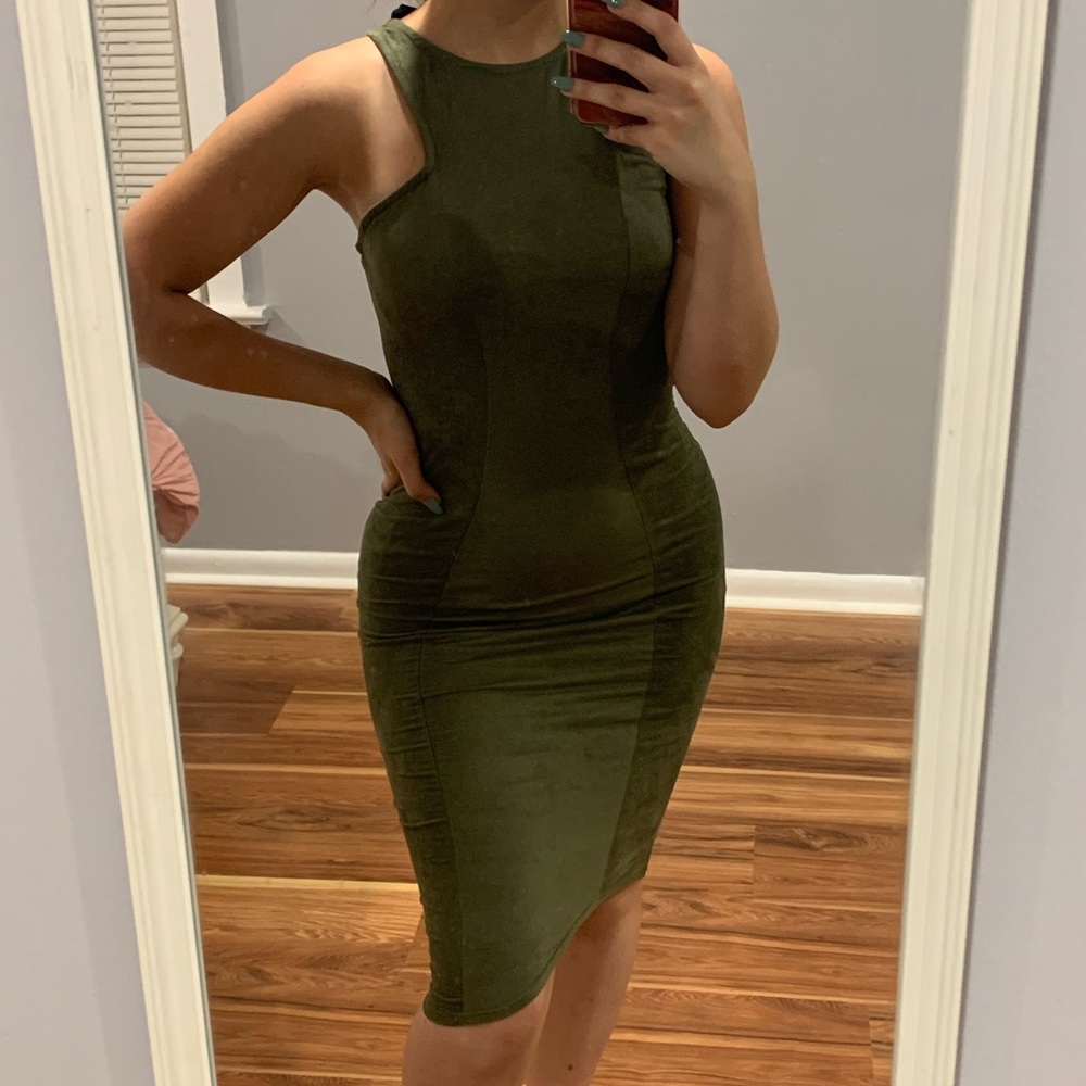 Olive Bodycon Dress